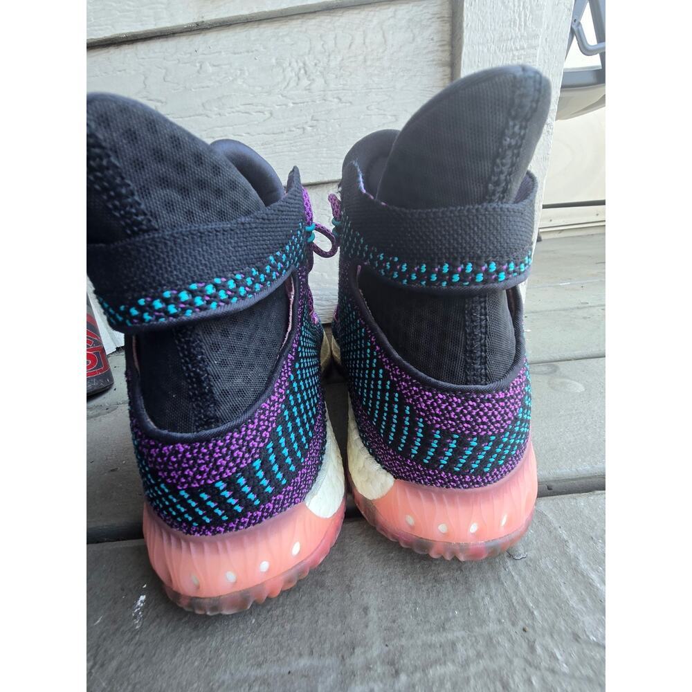 Adidas Crazy Explosive Swaggy P BB8338 Men's Black Pink Blue High Top Sneakers - Picture 7 of 12
